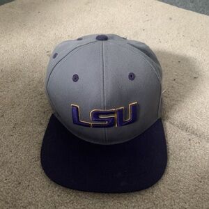 Zephyr Gray and Purple LSU Hat